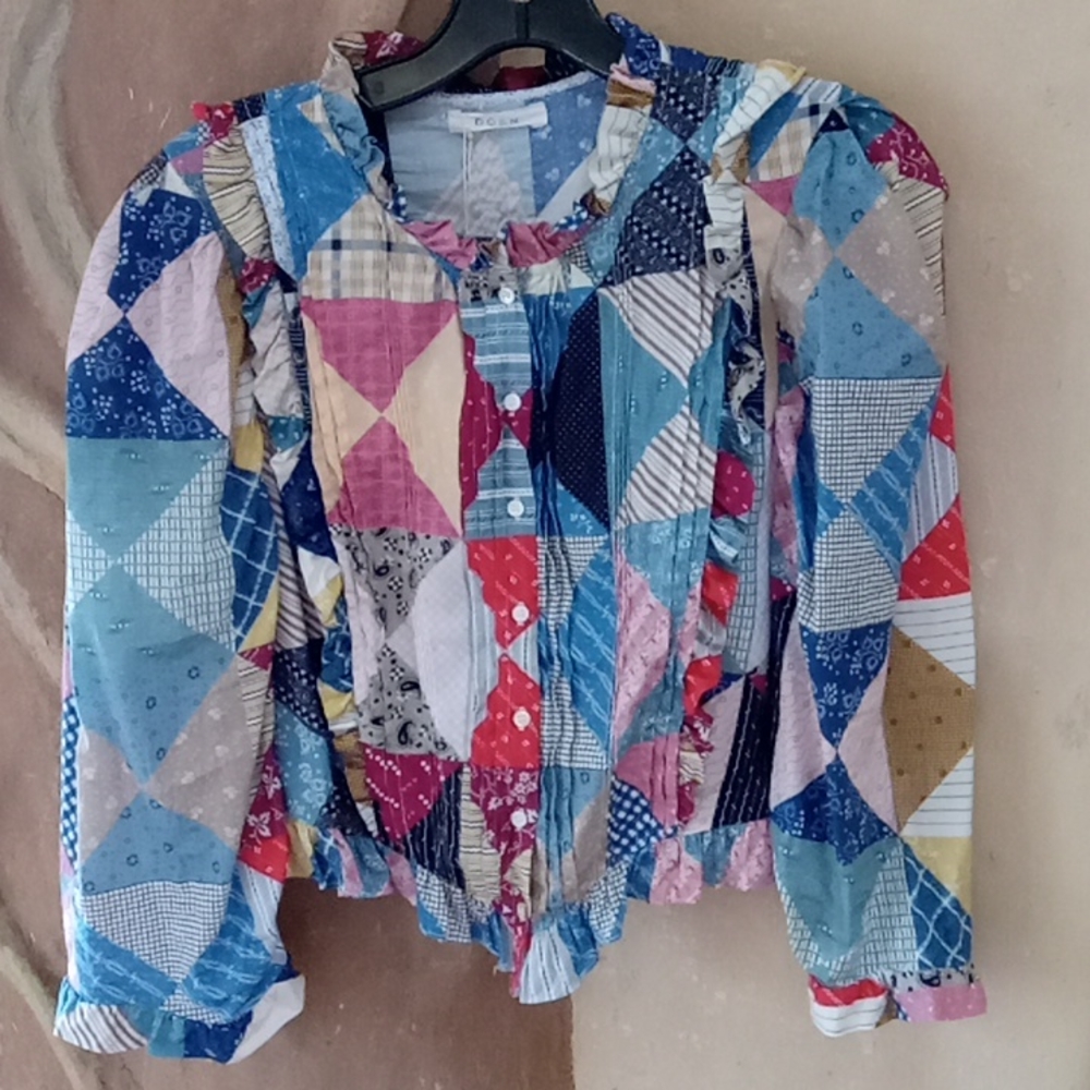 Doen blouse patchwork